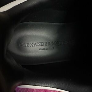 Alexander McQueen Black with white Leather Footwear